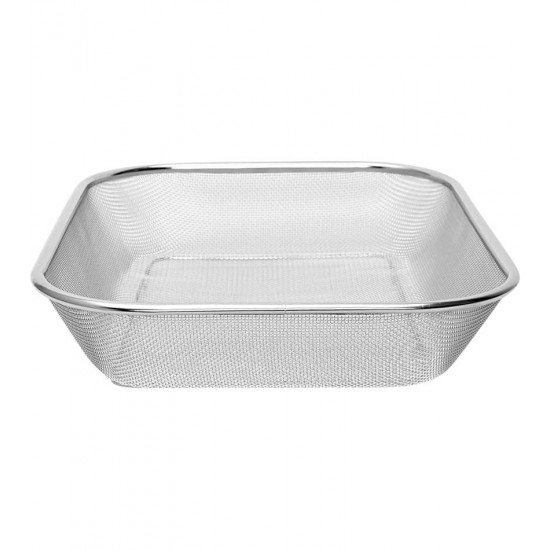 Escorredor 37,5cm Por 27,5cm Multiuso Grande Aço Inox Mimo Style